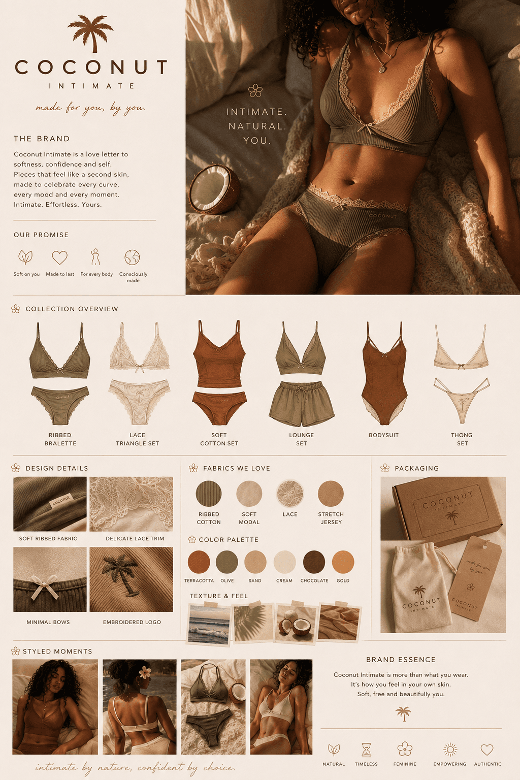 Coconut Intimate brand and lingerie collection